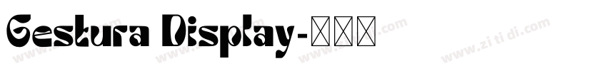 Gestura Display字体转换